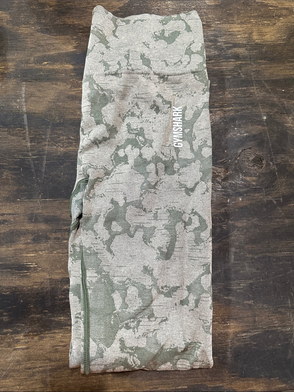 Gymshark Green Camo Seamless Leggings 0068
